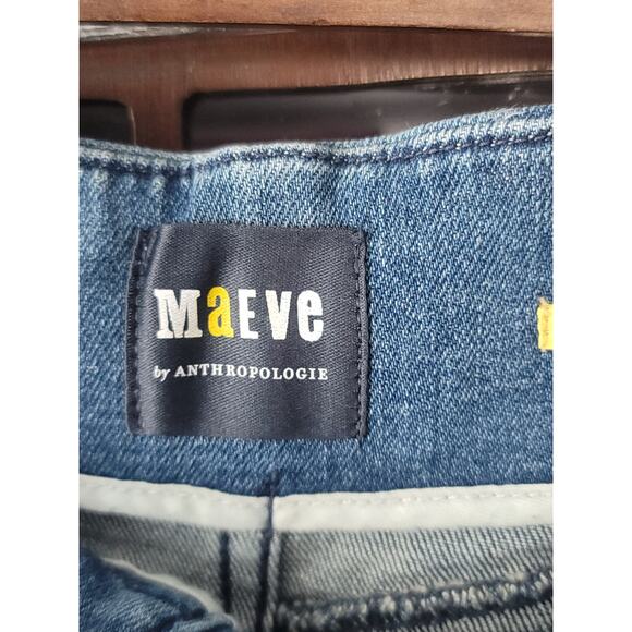 Anthropologie Maeve Bombshell Slim Straight Jeans - 32 Waist New - Picture 10 of 12